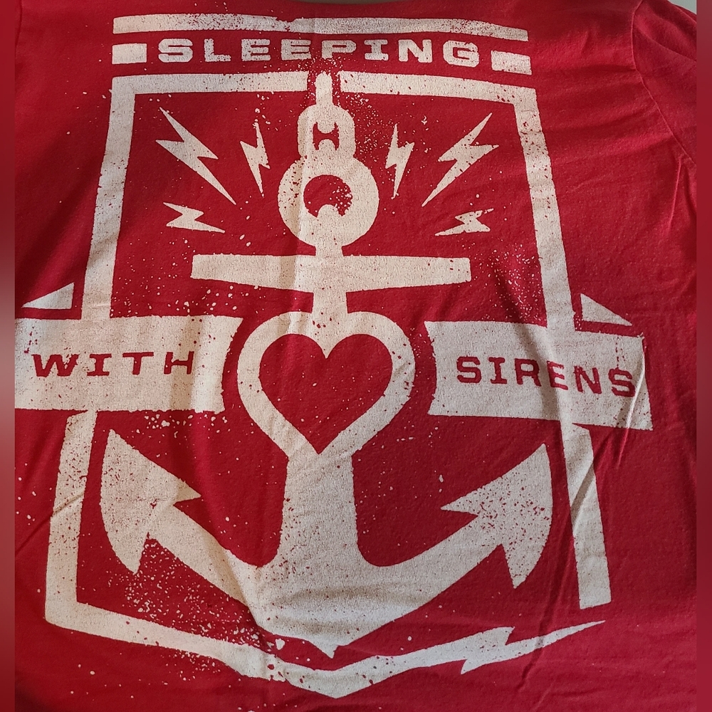Sleeping W/ Sirens Band Graphic Concert Tour T-Shirt Sz L EUC